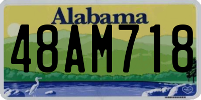 AL license plate 48AM718