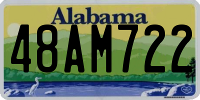 AL license plate 48AM722