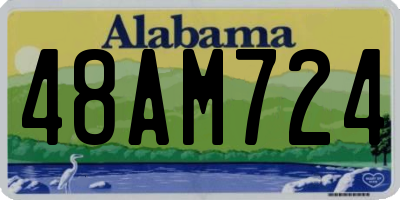 AL license plate 48AM724