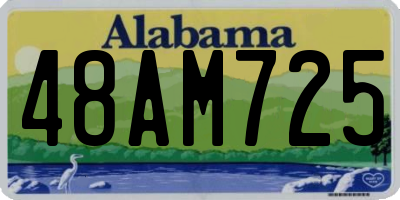 AL license plate 48AM725