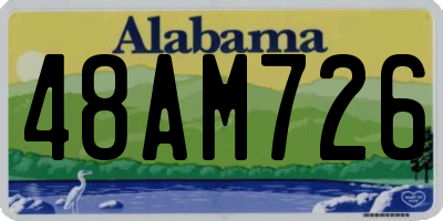 AL license plate 48AM726