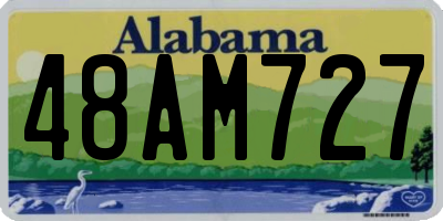 AL license plate 48AM727