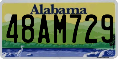 AL license plate 48AM729