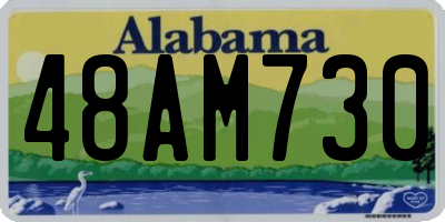 AL license plate 48AM730
