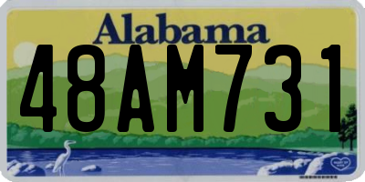 AL license plate 48AM731