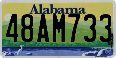 AL license plate 48AM733
