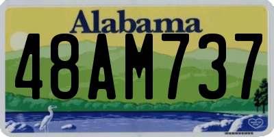 AL license plate 48AM737