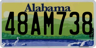 AL license plate 48AM738