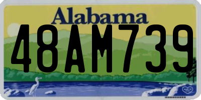 AL license plate 48AM739