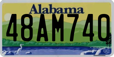 AL license plate 48AM740