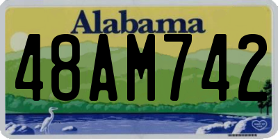 AL license plate 48AM742