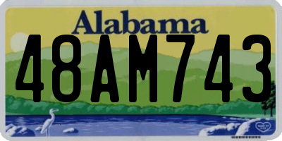 AL license plate 48AM743