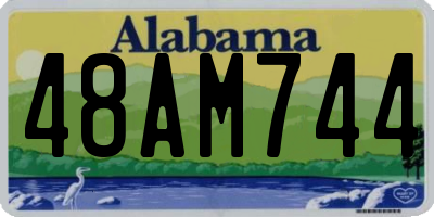 AL license plate 48AM744