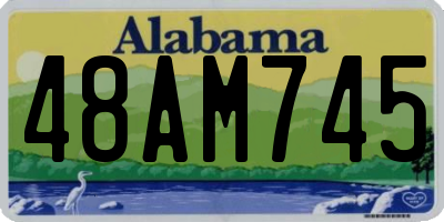 AL license plate 48AM745