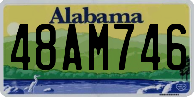 AL license plate 48AM746