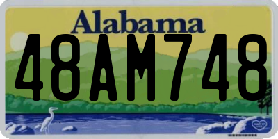 AL license plate 48AM748