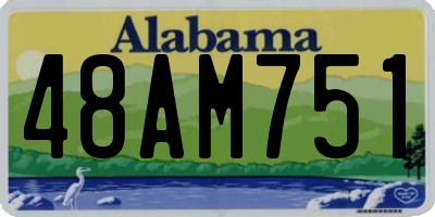 AL license plate 48AM751