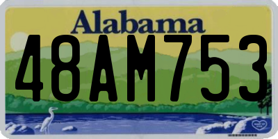 AL license plate 48AM753