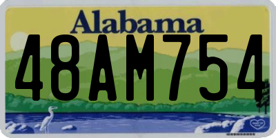 AL license plate 48AM754