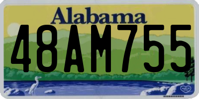 AL license plate 48AM755