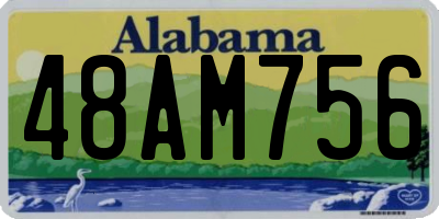 AL license plate 48AM756