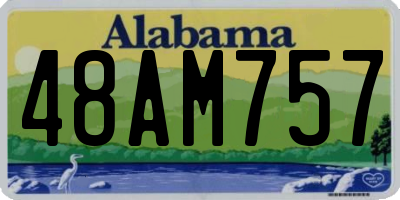 AL license plate 48AM757