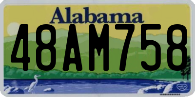 AL license plate 48AM758