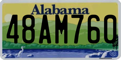 AL license plate 48AM760