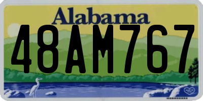 AL license plate 48AM767