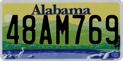 AL license plate 48AM769