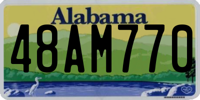 AL license plate 48AM770