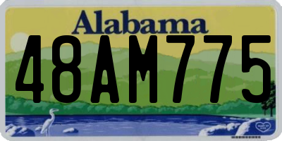 AL license plate 48AM775