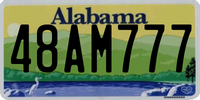 AL license plate 48AM777