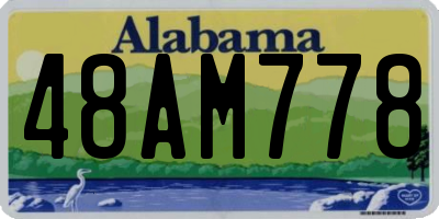 AL license plate 48AM778