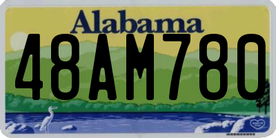 AL license plate 48AM780