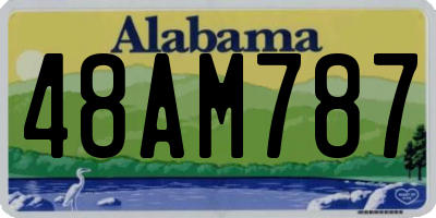 AL license plate 48AM787