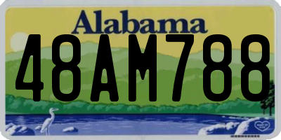 AL license plate 48AM788