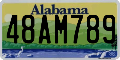 AL license plate 48AM789