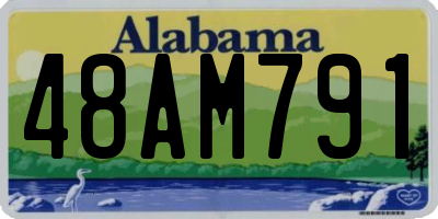 AL license plate 48AM791