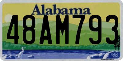 AL license plate 48AM793