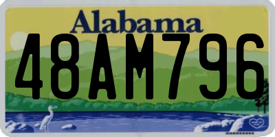 AL license plate 48AM796