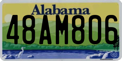 AL license plate 48AM806