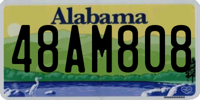 AL license plate 48AM808