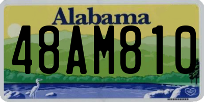 AL license plate 48AM810