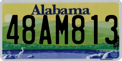 AL license plate 48AM813