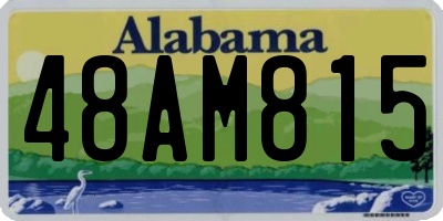 AL license plate 48AM815