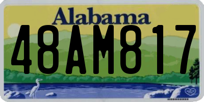 AL license plate 48AM817