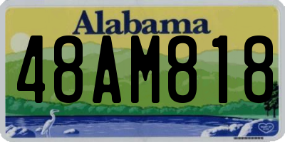 AL license plate 48AM818