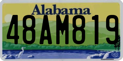 AL license plate 48AM819