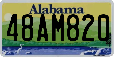 AL license plate 48AM820
